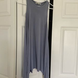 Blue gray cover up or tunic top